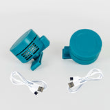 3" Mini Clip-on Rechargeable Fans, Set of 2